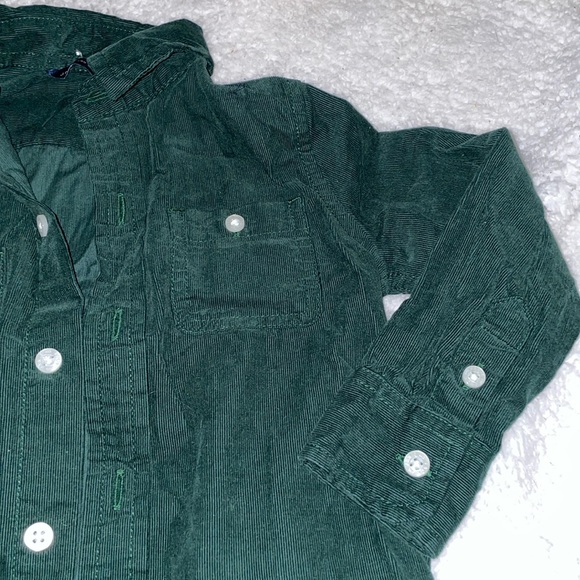 Janie and Jack green button down shirt, size 18-24 months - Picture 3 of 4